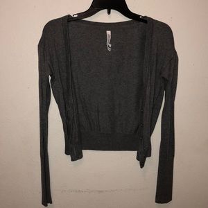 Grey cardigan